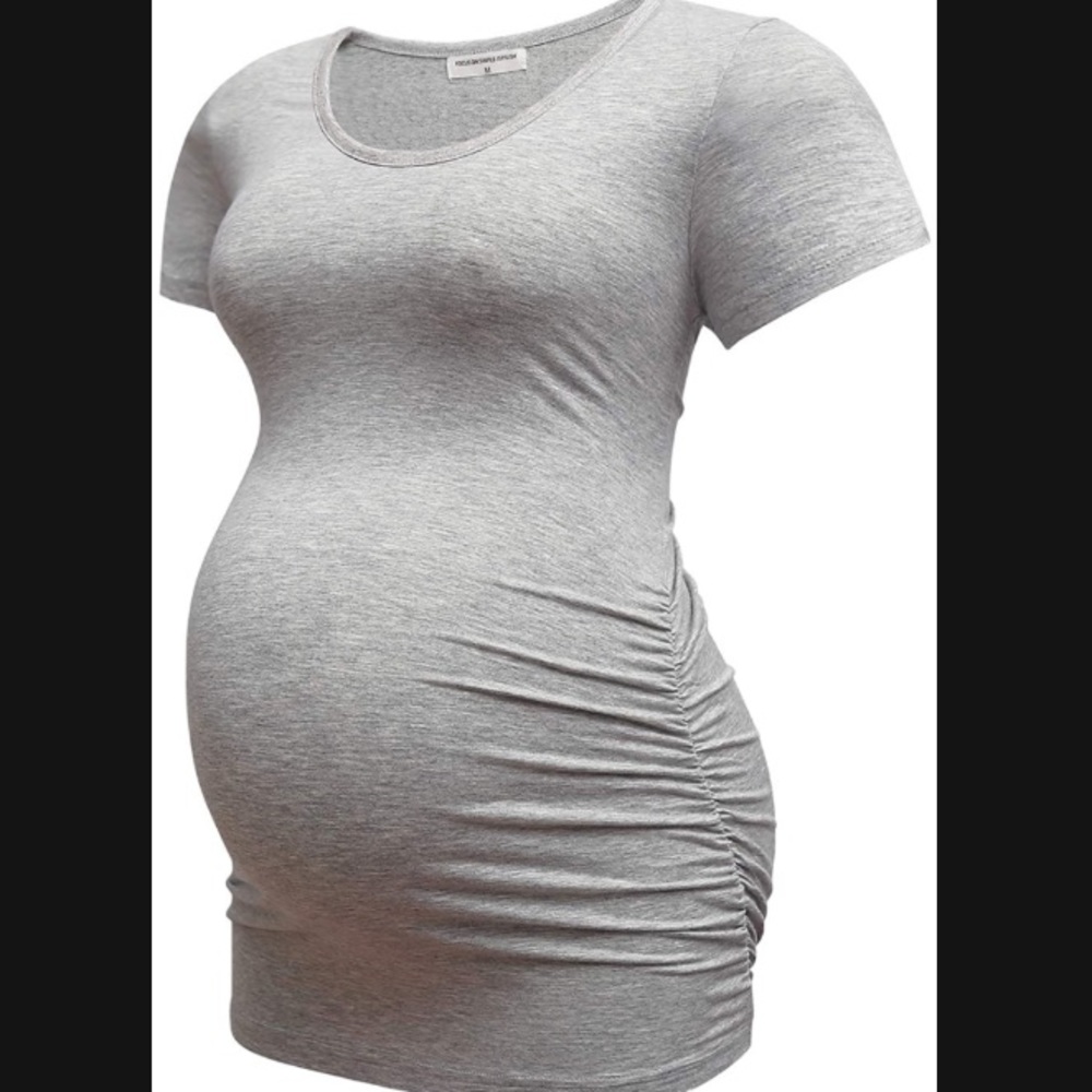 Women’s gray maternity T-shirt